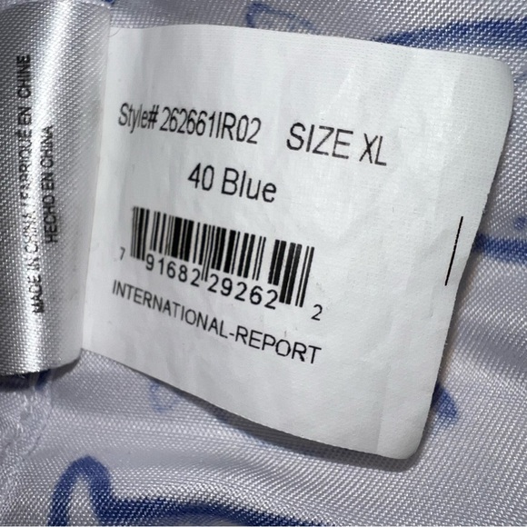 Men's Blue Fish Print Shirt size xl - Picture 7 of 9